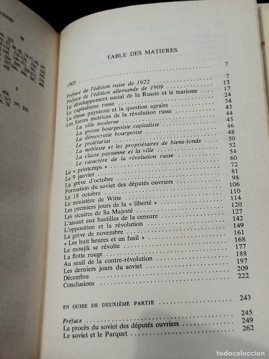 Libros de segunda mano: 1969. Leon Trotsky. 1905 suivi de Bilan et Perspective. - Foto 4