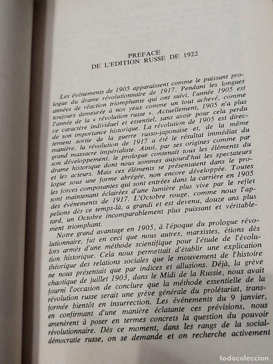 Libros de segunda mano: 1969. Leon Trotsky. 1905 suivi de Bilan et Perspective. - Foto 6