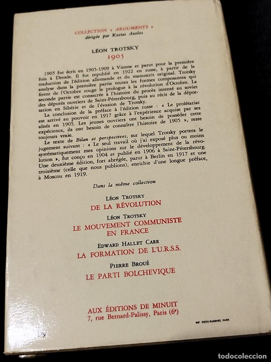 Libros de segunda mano: 1969. Leon Trotsky. 1905 suivi de Bilan et Perspective. - Foto 13