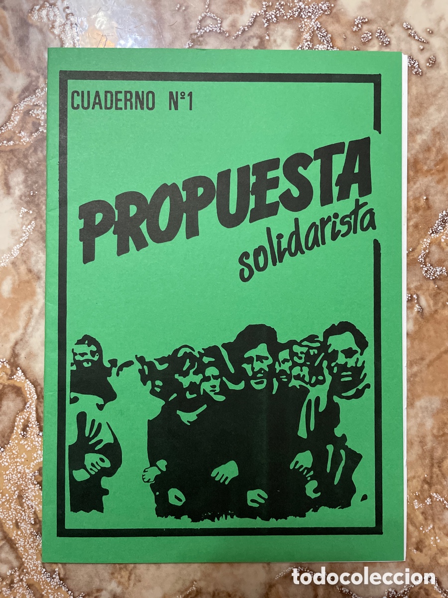 Second hand books: Propuesta solidarista. Cuaderno n&uacute;mero 1