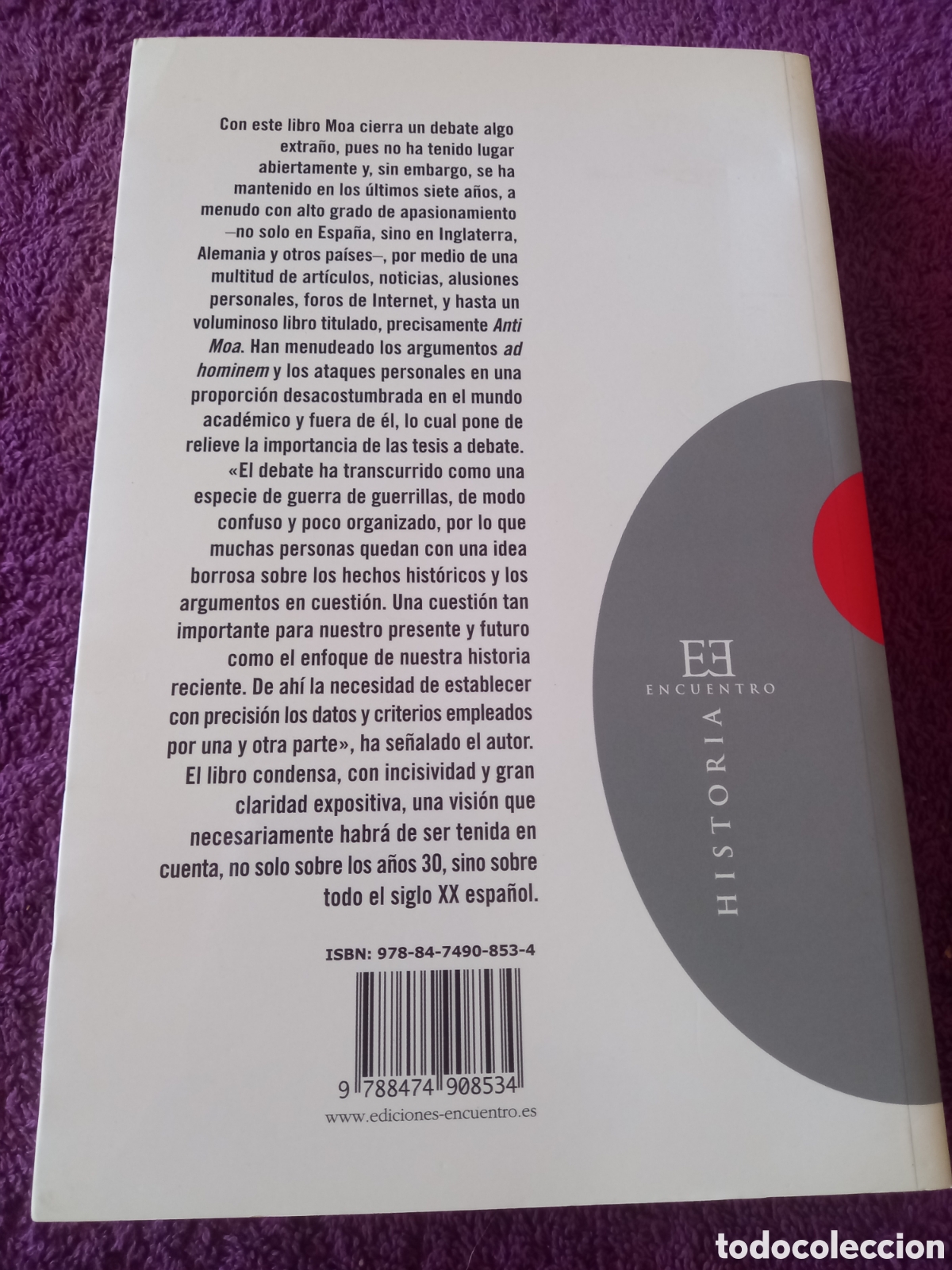 Libros de segunda mano: La quiebra de la historia progresista. P&iacute;o Moa. - Foto 3