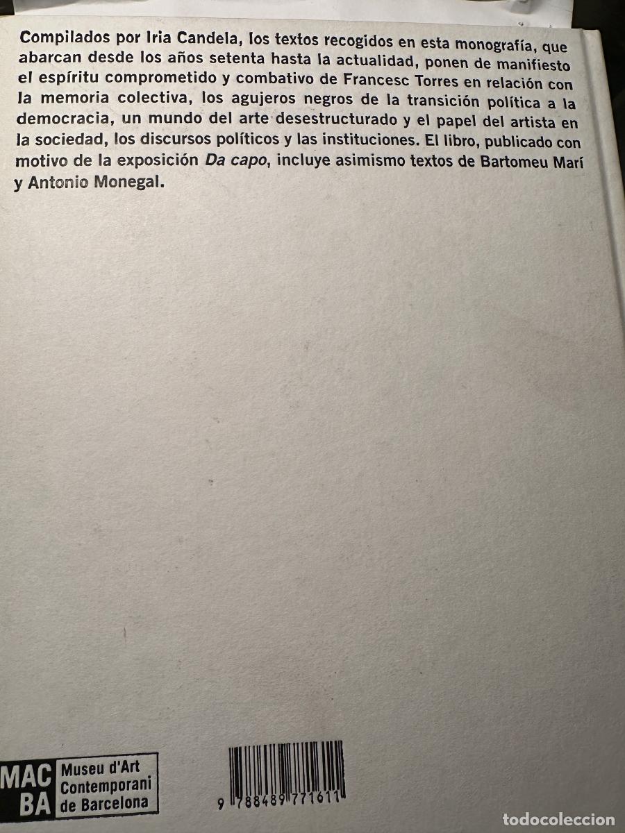 Libros de segunda mano: Da capo Francesc Torres - Foto 2