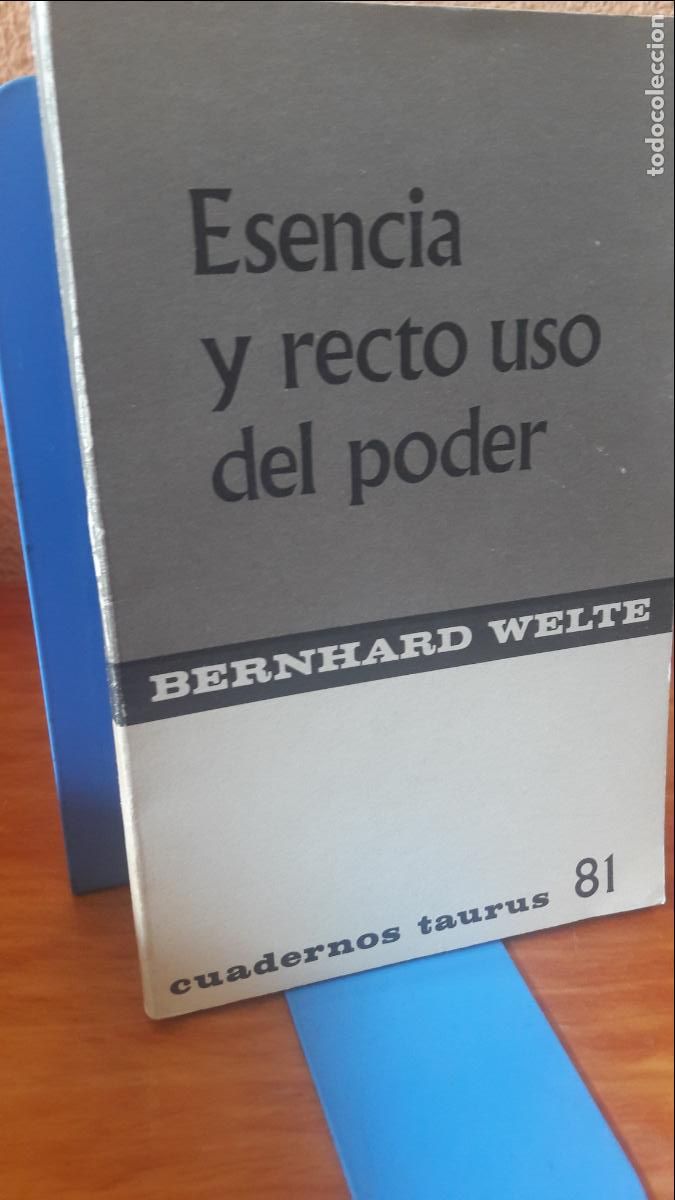 Libros de segunda mano: esencia y recto uso del poder - Bernhard WELTE - COMO NUEVO. SIN USO - Foto 1