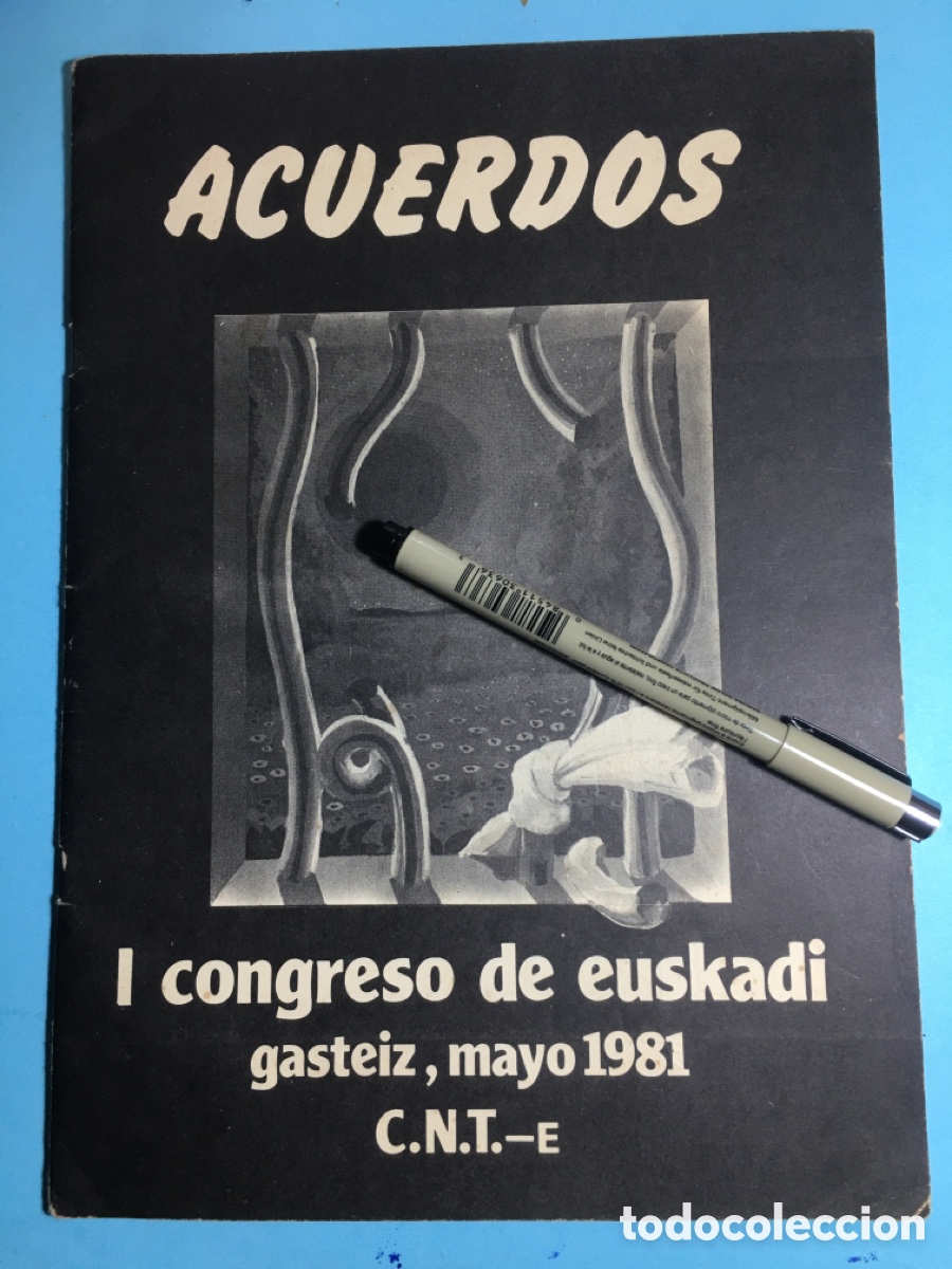 Libros de segunda mano: 1981 GASTEIZ C.N.T. ACUERDOS 1&ordm; CONGRESO DE EUSKADI