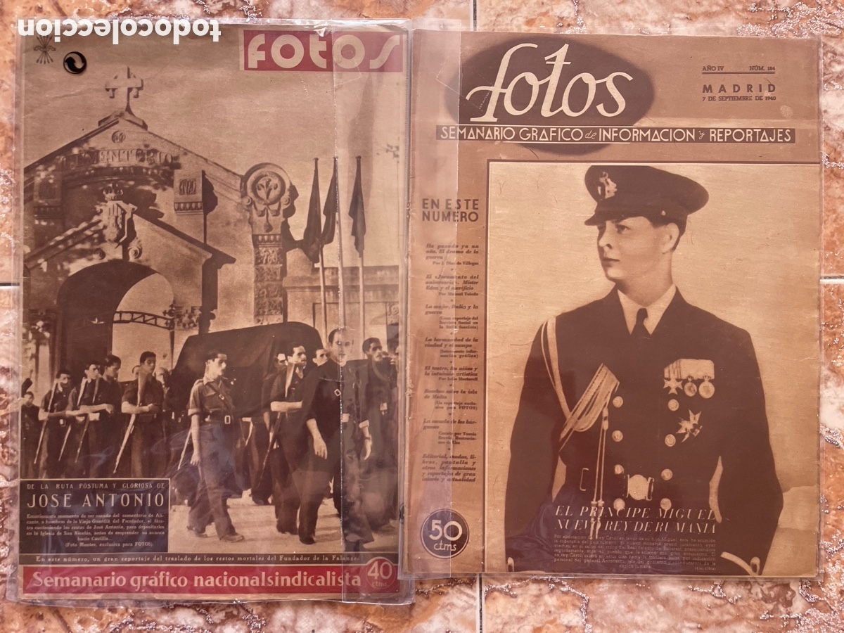 Libros de segunda mano: Lote 2 revistas &ldquo;Fotos&rdquo;