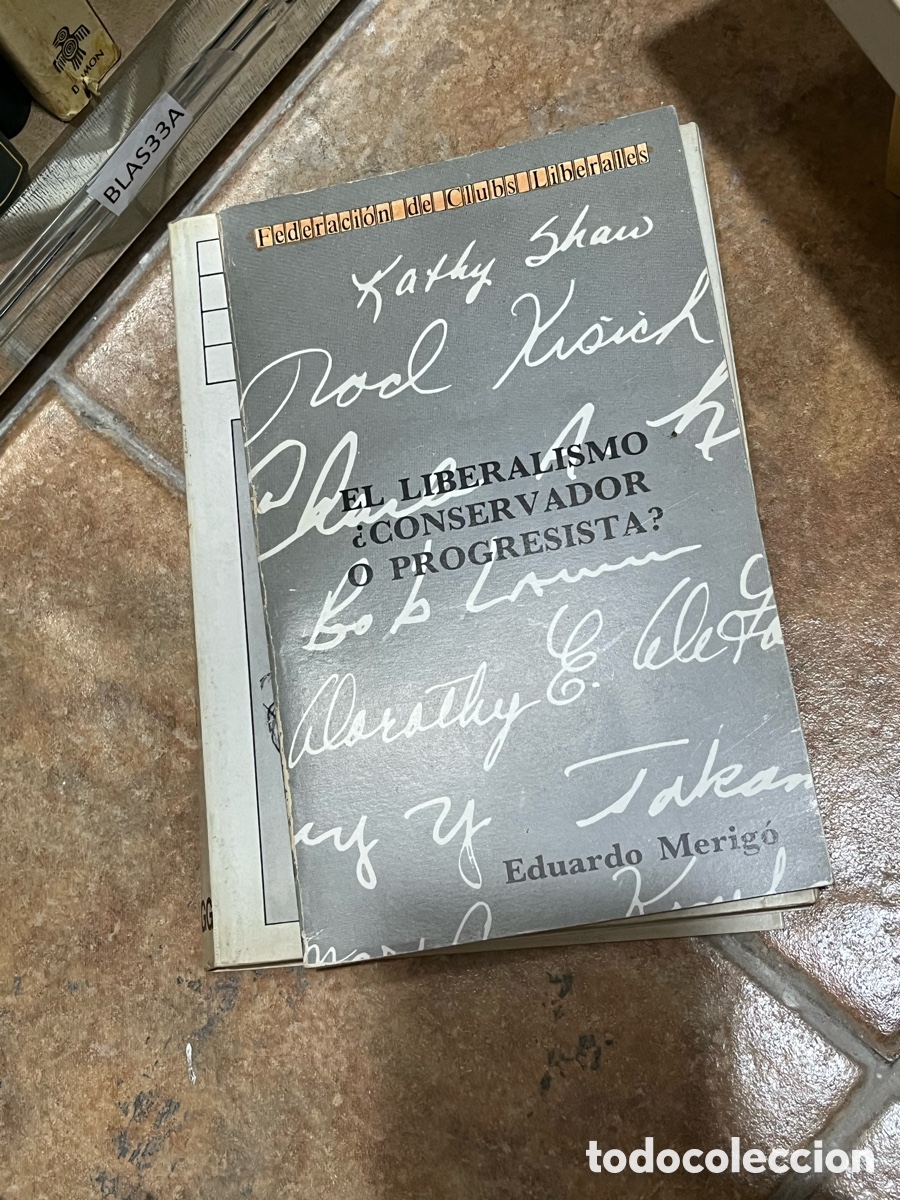 Libros de segunda mano: Blas33A El liberalismo. Conservador o progresista?. Eduardo Merigo.