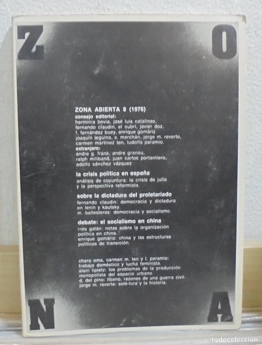 Gebrauchte B&uuml;cher: Zona abierta. N&ordm; 8, 1976