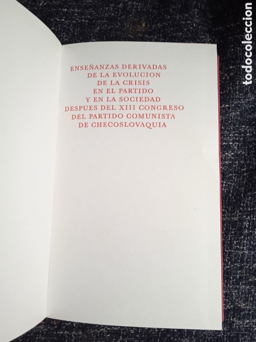 Gebrauchte B&uuml;cher: ENSE&Ntilde;ANZAS DERIVADAS DE LA EVOLUCION - CONGRESO PARTIDO COMUNISTA DE CHECOSLOVAQUIA