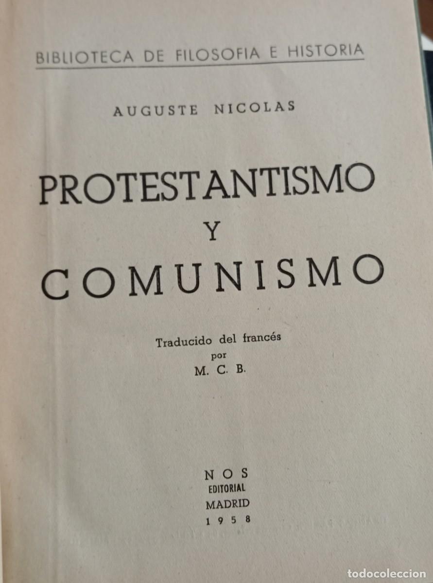Libros de segunda mano: PROTESTANTISMO Y COMUNISMO - Foto 2