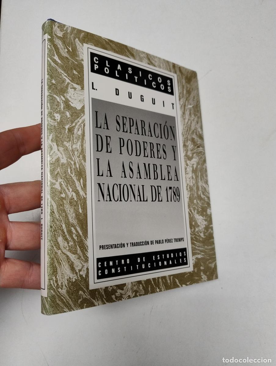 Second hand books: La separaci&oacute;n de poderes y la Asamblea Nacional de 1789 - Duguit, L&eacute;on