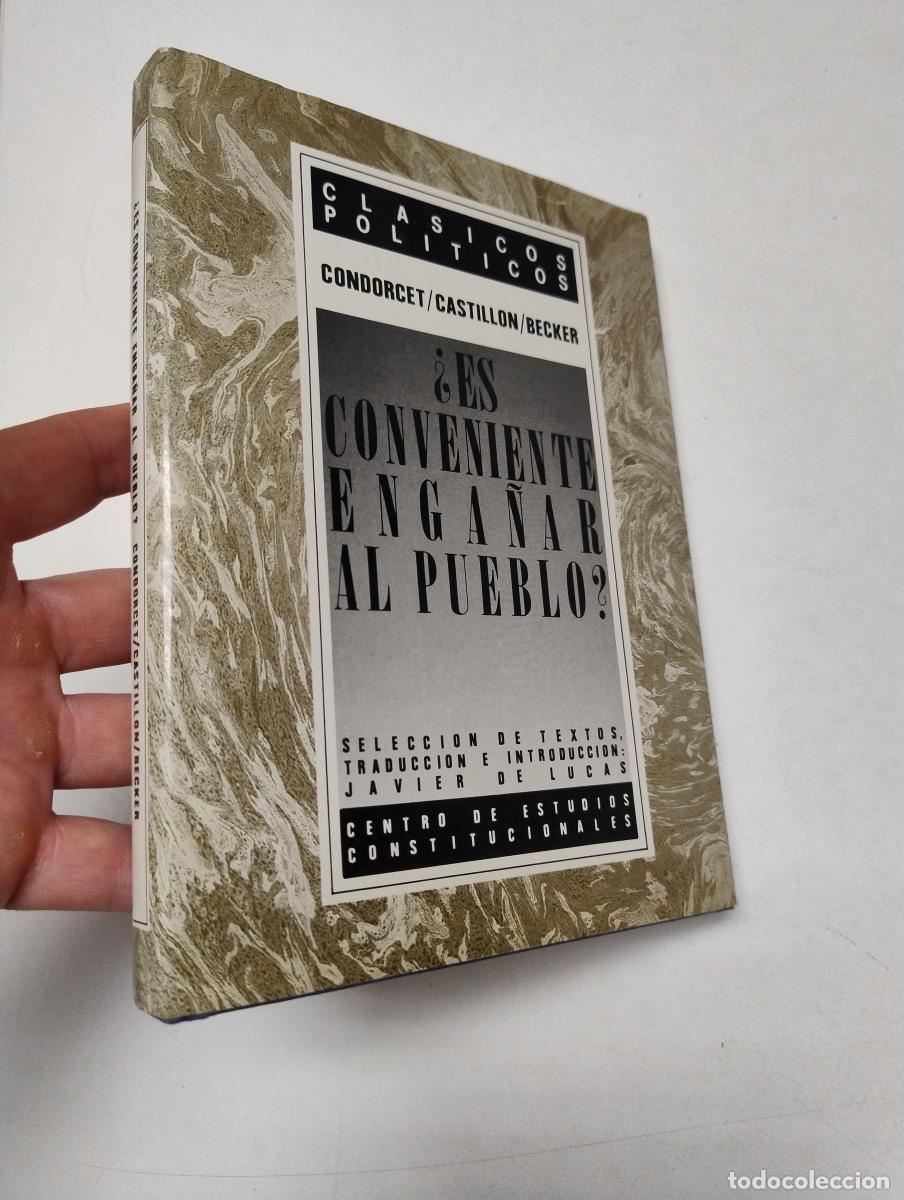Second hand books: &iquest;Es conveniente enga&ntilde;ar al pueblo? - Condorcet, Jean-Antoine-Nicolas de Caritat / Becker, Rudolf Zac