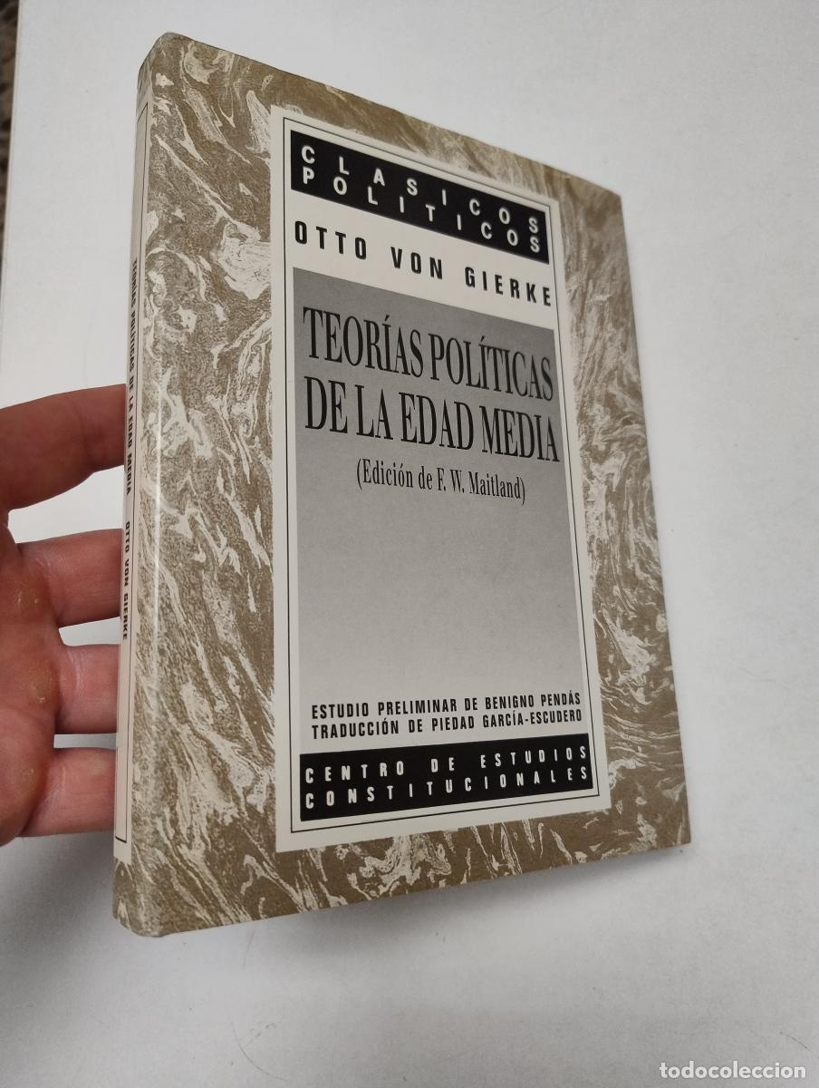 Libros de segunda mano: Teor&iacute;as pol&iacute;ticas de la edad media - Gierke, Otto von