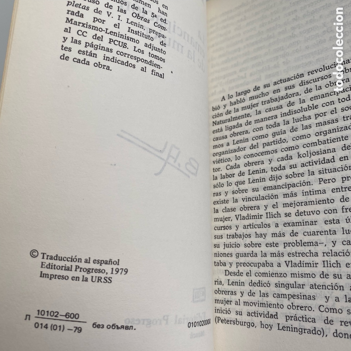Libros de segunda mano: Libro La emancipacion de la mujer Lenin Editorial Progreso 1979 - Foto 7