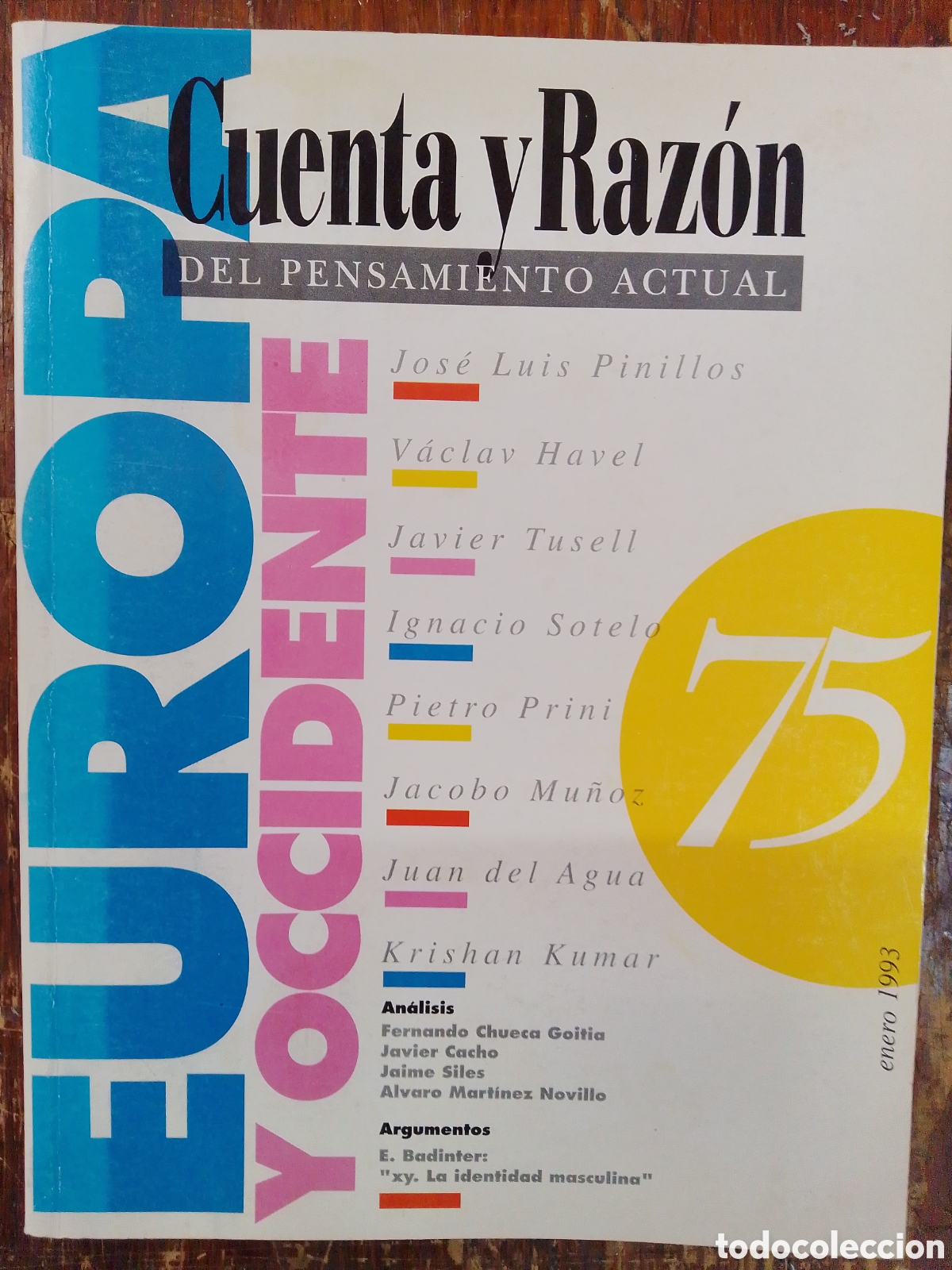Gebrauchte B&uuml;cher: CUENTA Y RAZON DEL PENSAMIENTO ACTUAL. PINILLOS, J. L. - HAVEL, VACLAV, Y OTROS. CLARION. 1980.