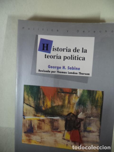 Libri di seconda mano: HISTORIA DE LA TEORIA POLITICA - GEORGE H SABINE