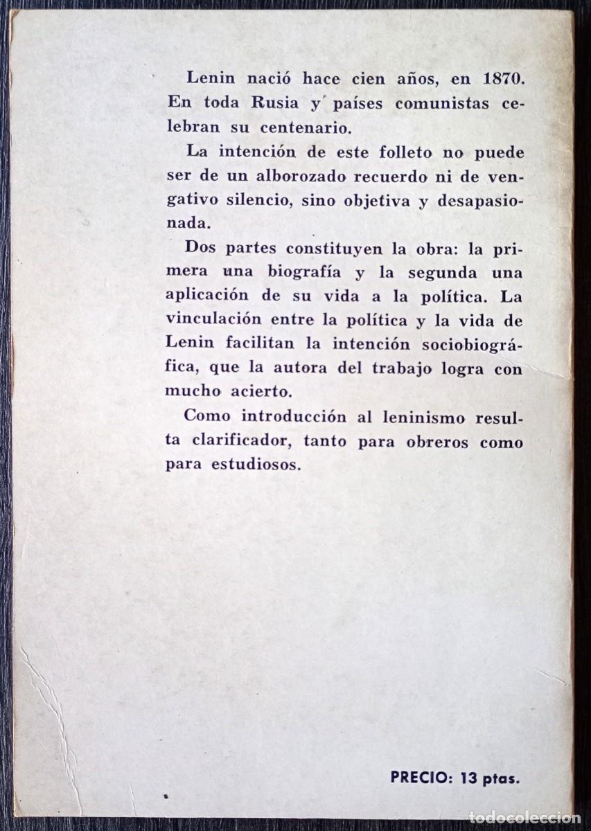 Libros de segunda mano: Julia P. Ram&iacute;rez . Lenin - Foto 2