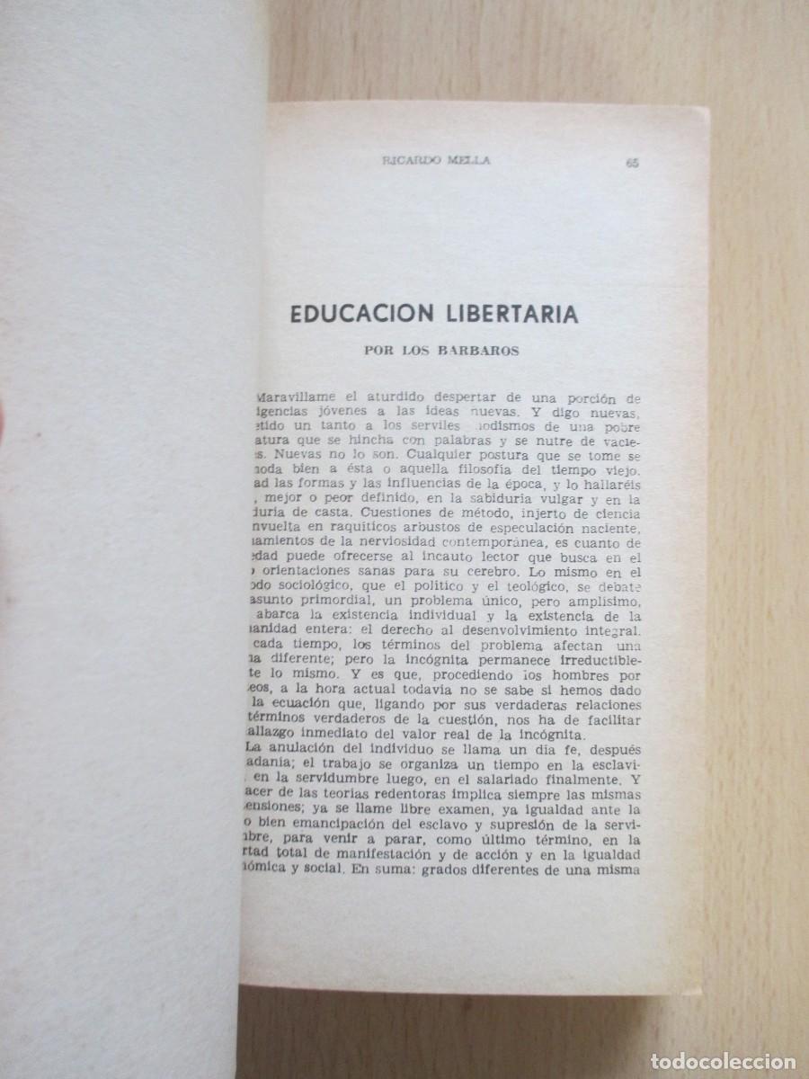 Libros de segunda mano: Ideario, de Ricardo Mella - Foto 5