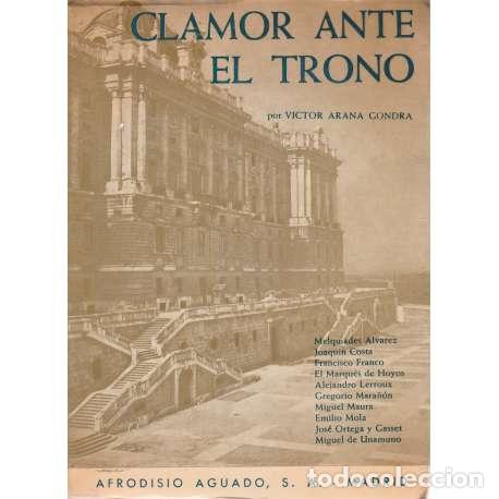 Second hand books: Clamor ante el trono (1902-1931) - Victor Arana Gondra