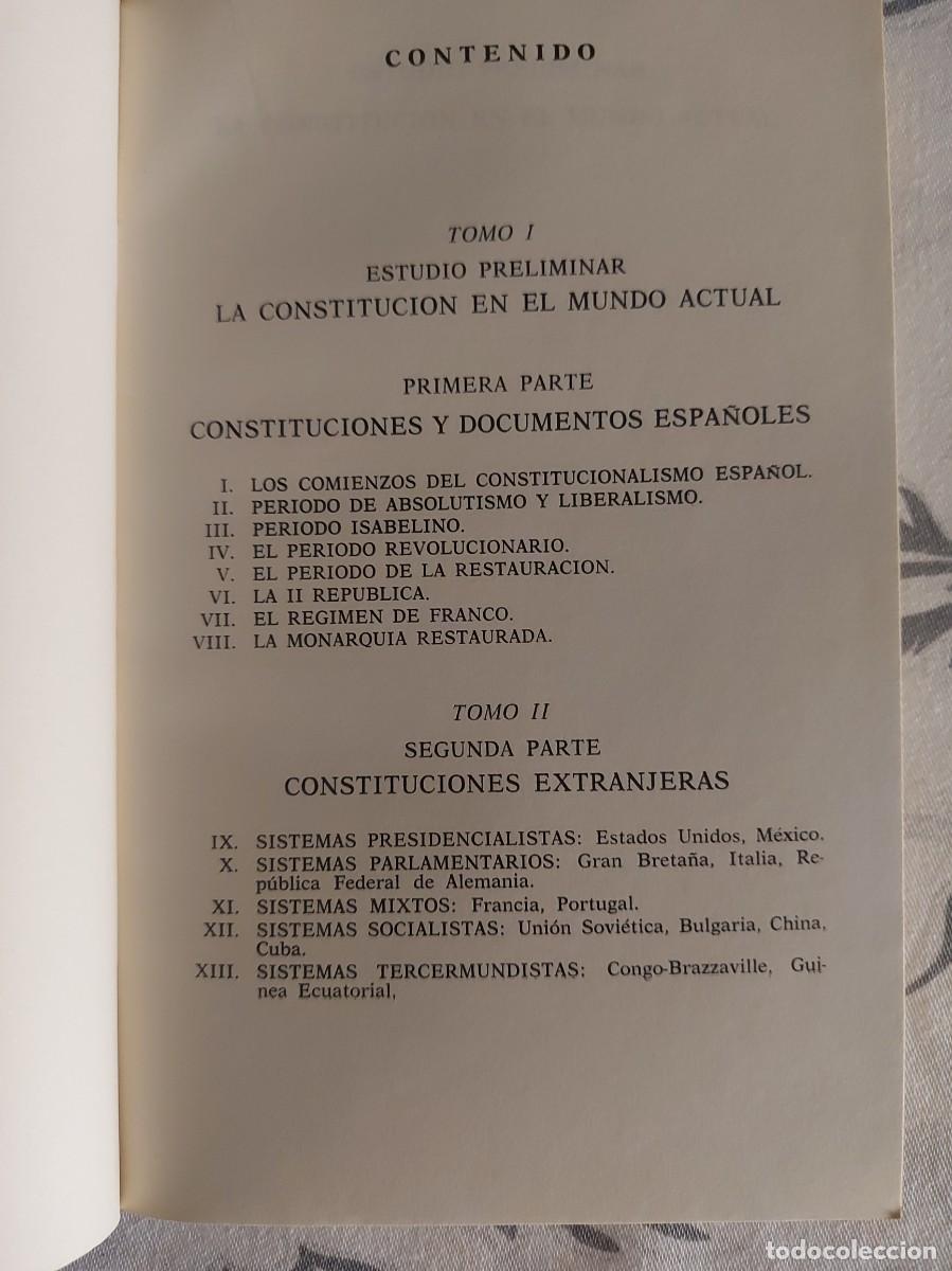 Libros de segunda mano: Constituciones espa&ntilde;olas y extranjeras. Edici&oacute;n de Jorge de Esteban. 1977 - Foto 4