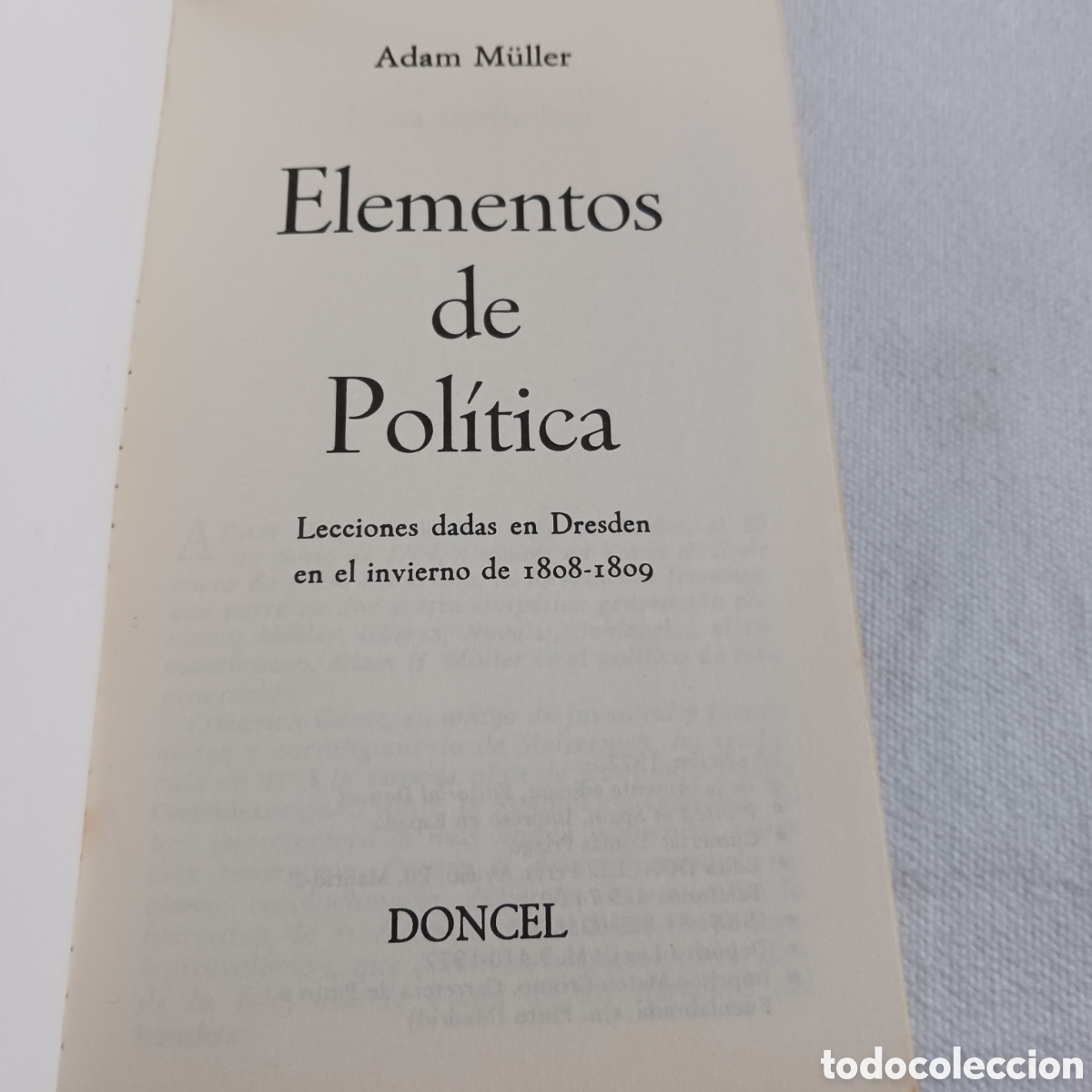 Libros de segunda mano: Elementos de Pol&iacute;tica de A.M&uuml;ller - Foto 6