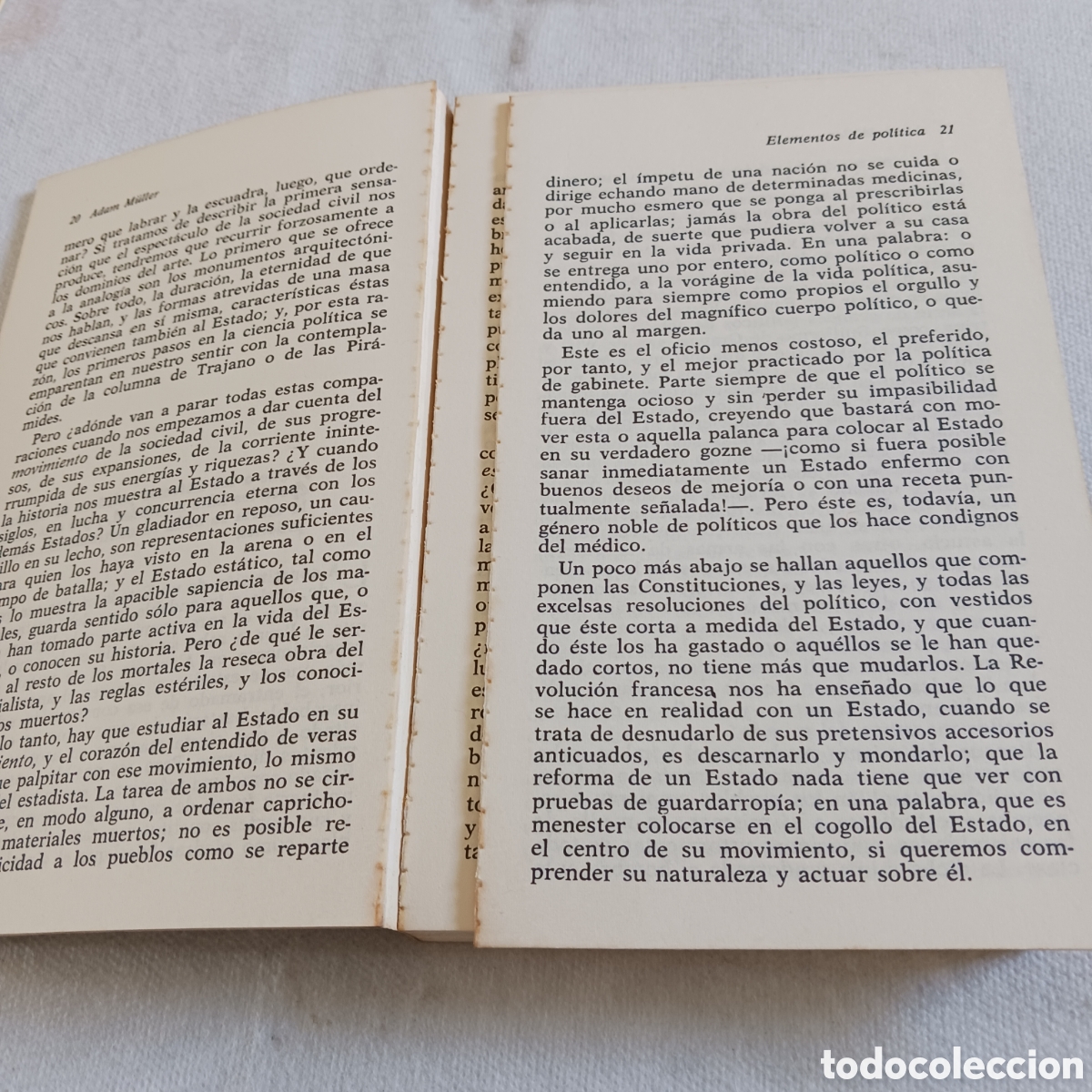 Libros de segunda mano: Elementos de Pol&iacute;tica de A.M&uuml;ller - Foto 10