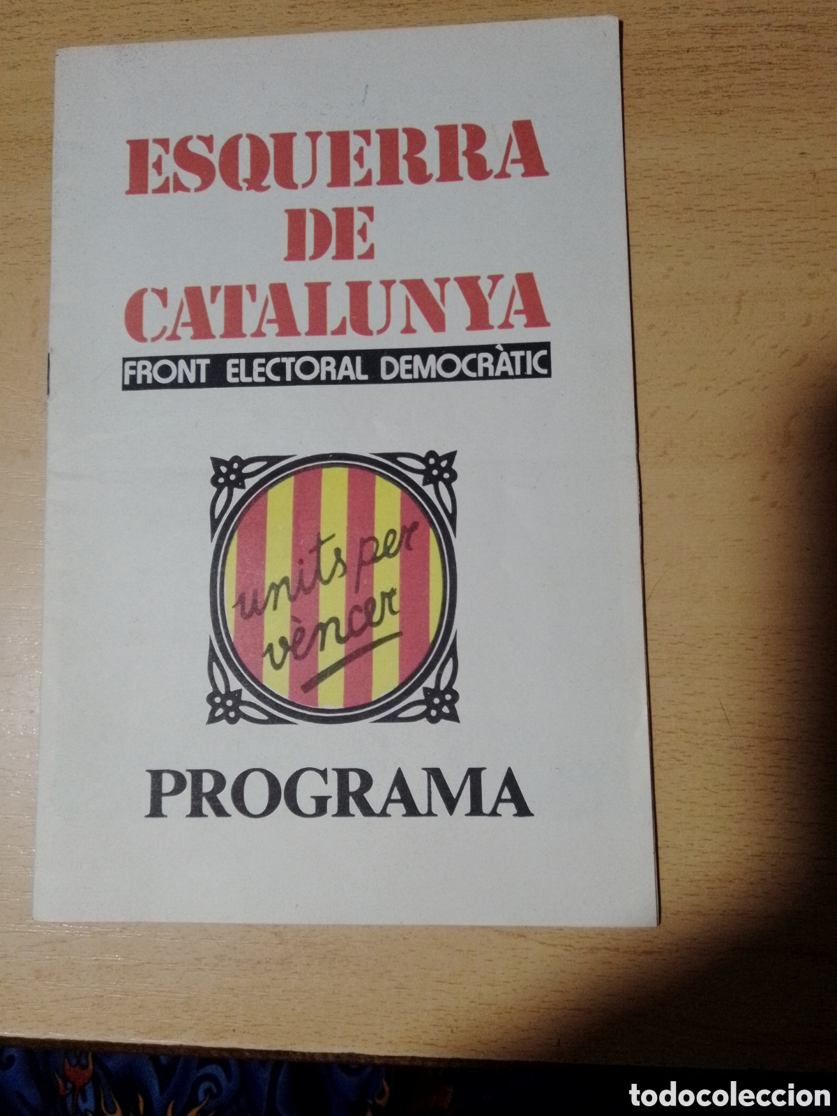 Libros de segunda mano: esquerra de catalunya programa 1977 - Foto 1