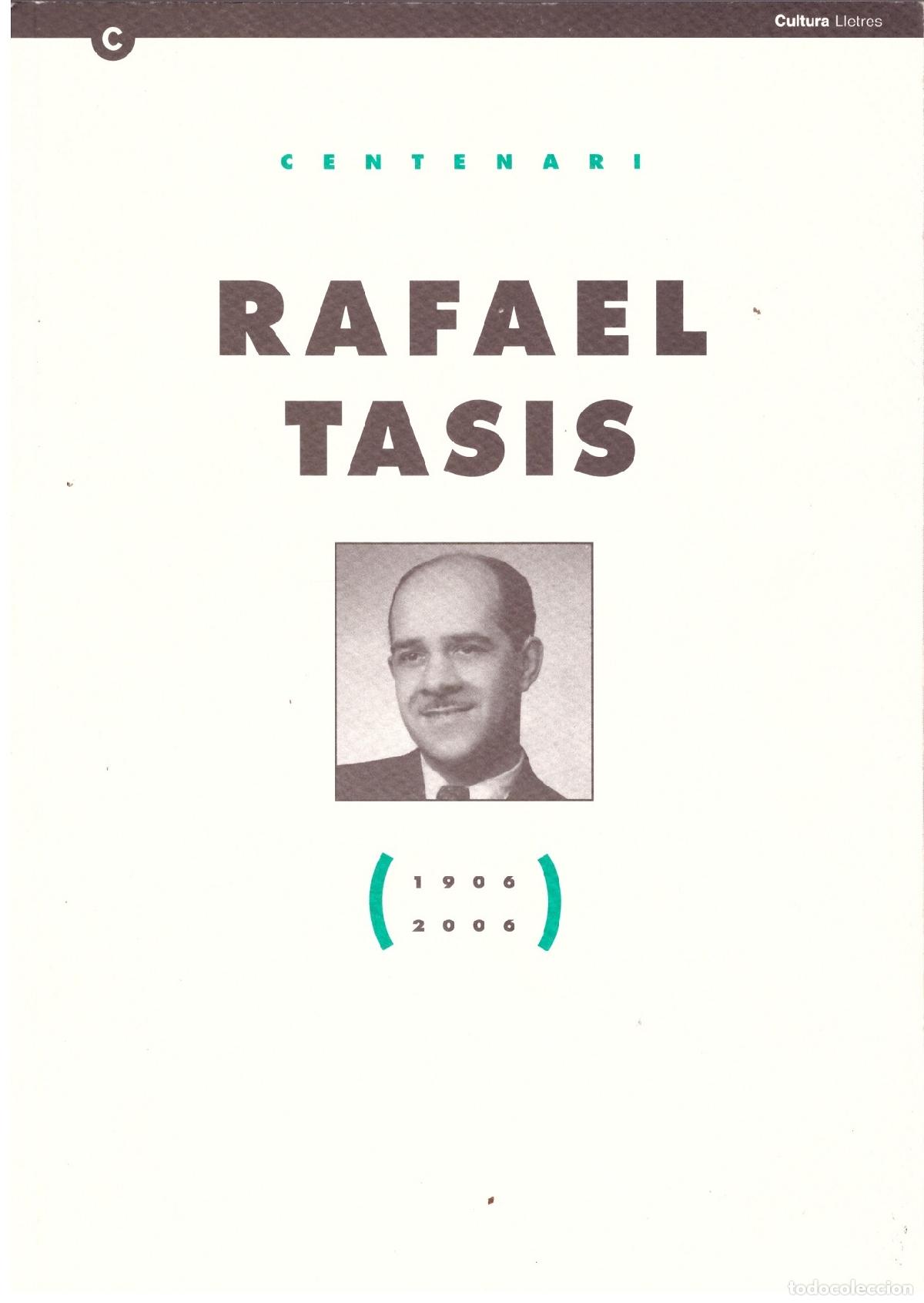 Libros de segunda mano: RAFAEL TASIS (1906-2006) - Foto 1