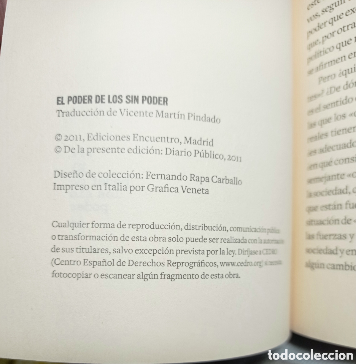 Libros de segunda mano: EL PODER DE LOS SIN PODER. VACLAV HAVEL. CHECOSLOVAQUIA. TOTALITARISMO. - Foto 2