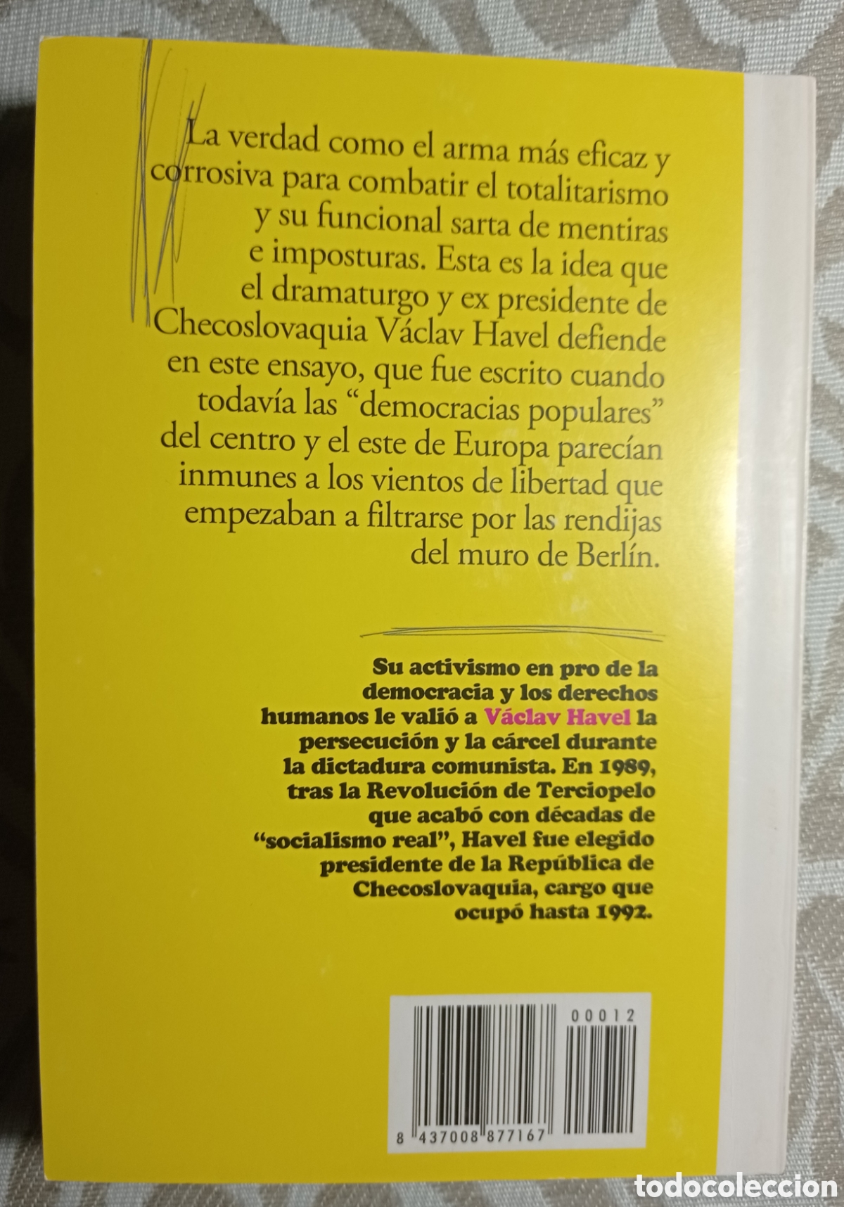 Libros de segunda mano: EL PODER DE LOS SIN PODER. VACLAV HAVEL. CHECOSLOVAQUIA. TOTALITARISMO. - Foto 3