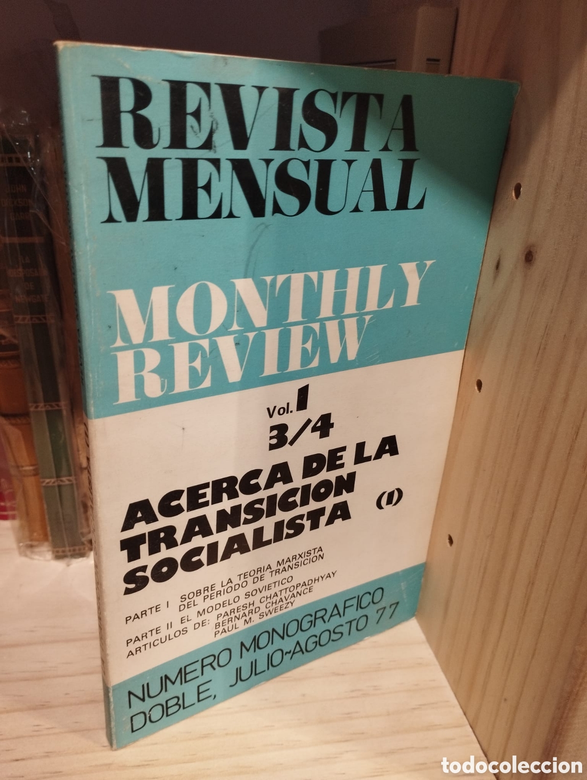 Second hand books: Revista Monthly Review. N&uacute;mero monografico doble Julio/agosto 1977. Acerca de la transicion socialis