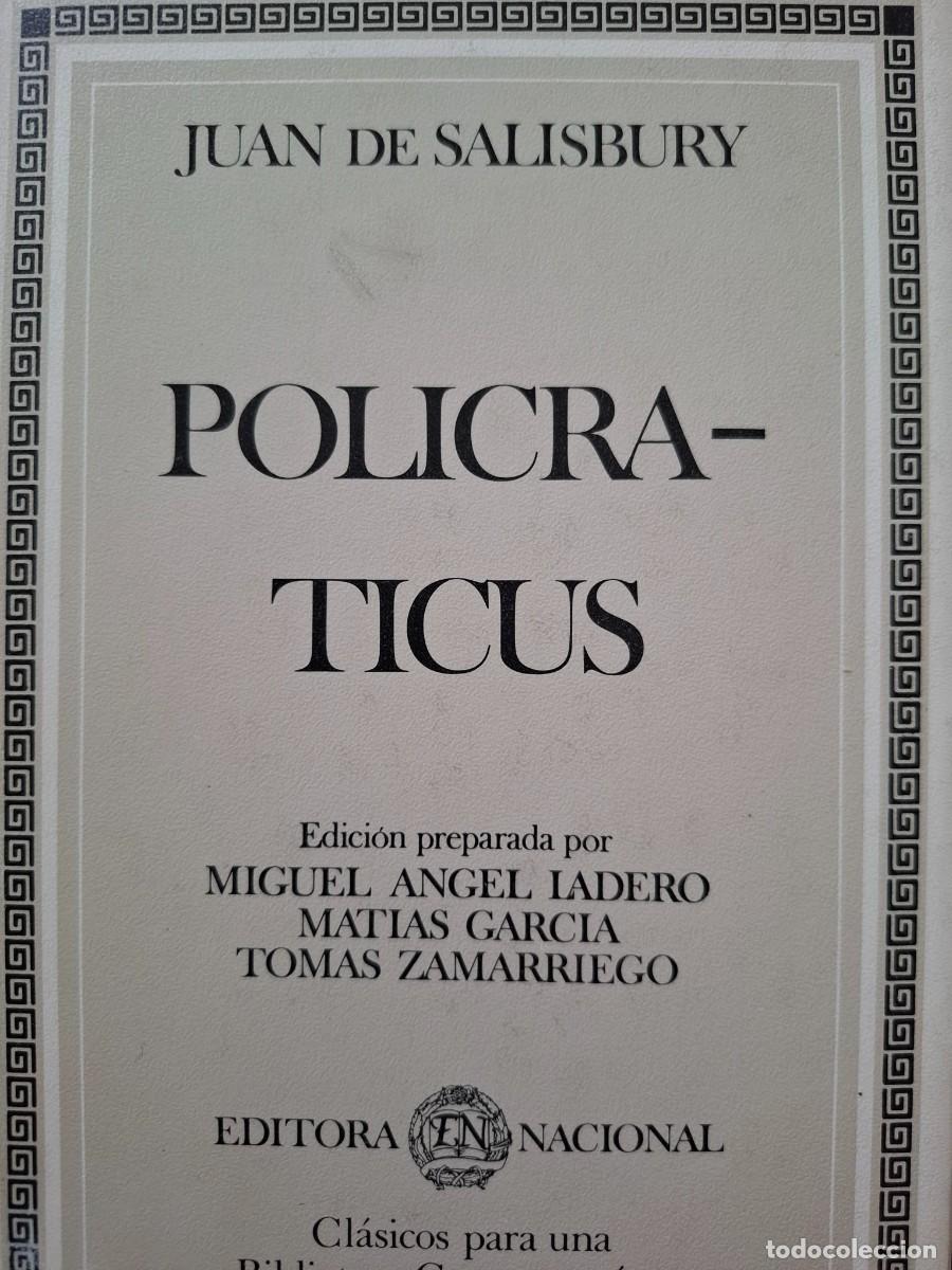 Libri di seconda mano: Policraticus Juan de Salisbury