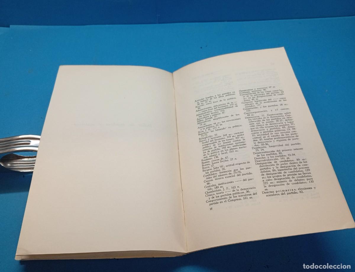 Libros de segunda mano: R&Eacute;GIMEN DE PARTIDOS.- E.E. SCHATTSCHNEIDER - Foto 6
