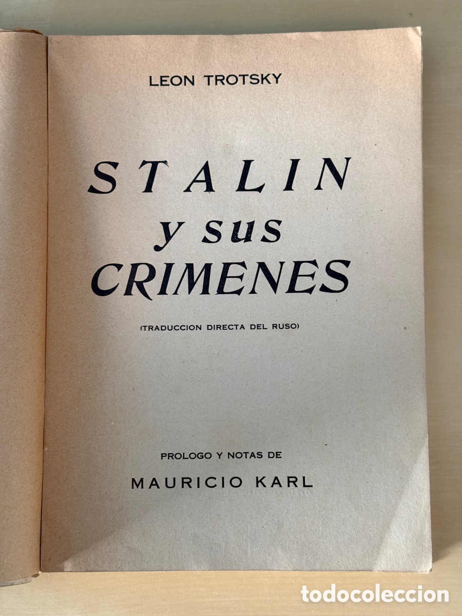 Libros de segunda mano: Stalin y sus cr&iacute;menes - LEON TROTSKY - Foto 3