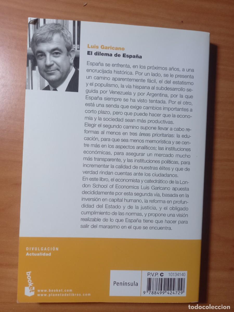 Libros de segunda mano: El dilema de Espa&ntilde;a. Luis Garicano - Foto 2