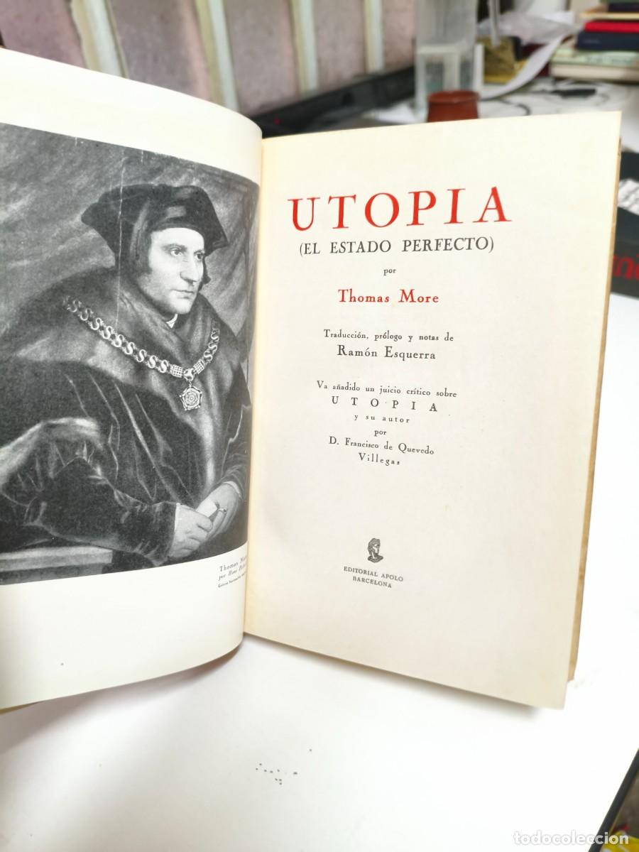 Libros de segunda mano: UTOP&Iacute;A. Thomas More. Editorial APOLO. - Foto 2