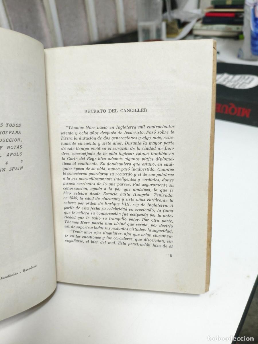 Libros de segunda mano: UTOP&Iacute;A. Thomas More. Editorial APOLO. - Foto 3