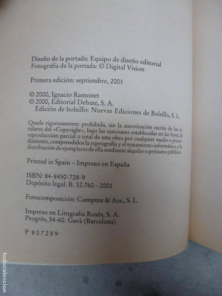 Libros de segunda mano: LA GOLOSINA VISUAL. IGNACIO RAMONET - Foto 3