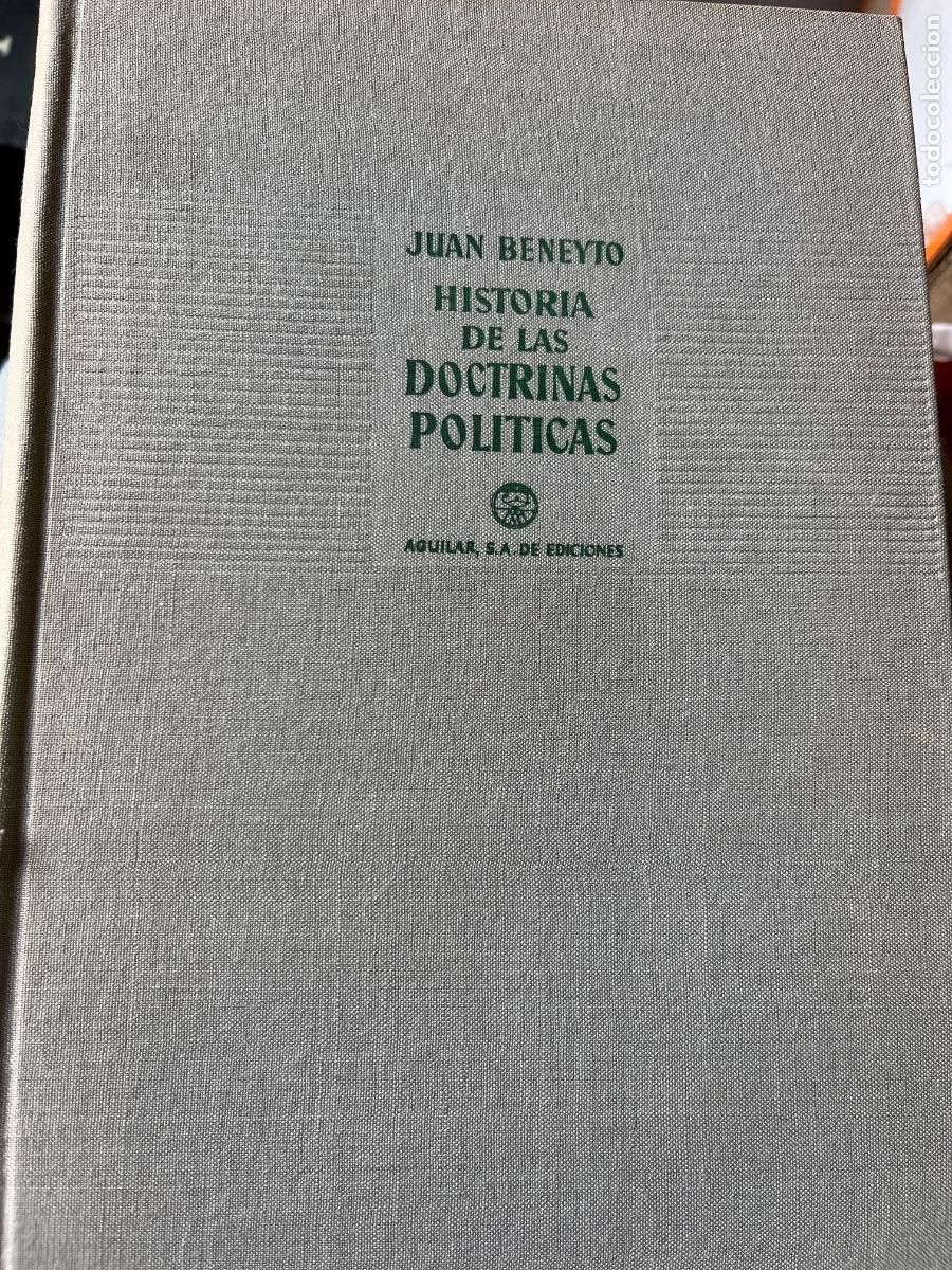 Gebrauchte B&uuml;cher: Juan Beneyto: Historia de las doctrinas pol&iacute;ticas, 1958