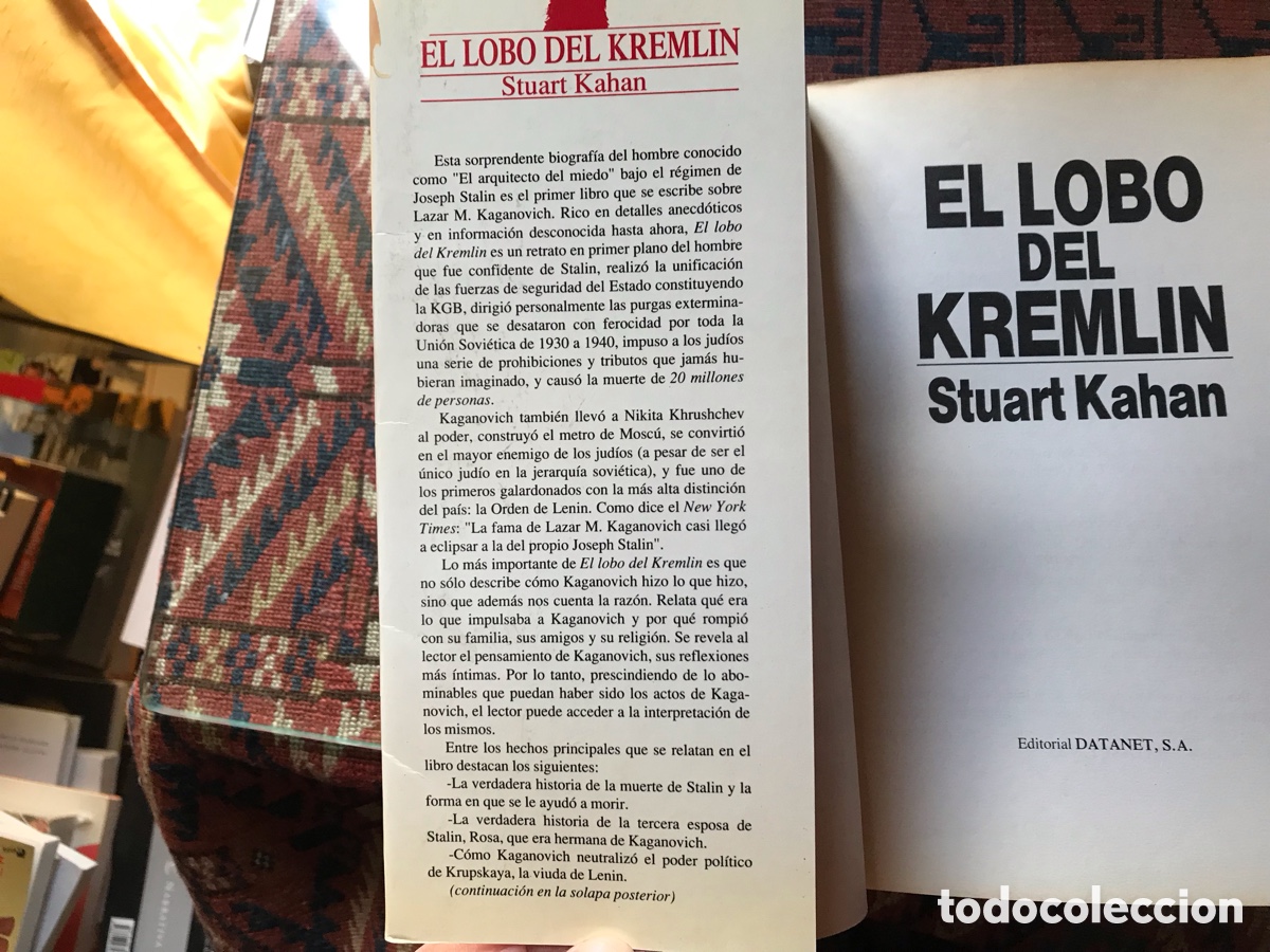 Libros de segunda mano: El lobo del Kremlin. Stuart Kahan. - Foto 5