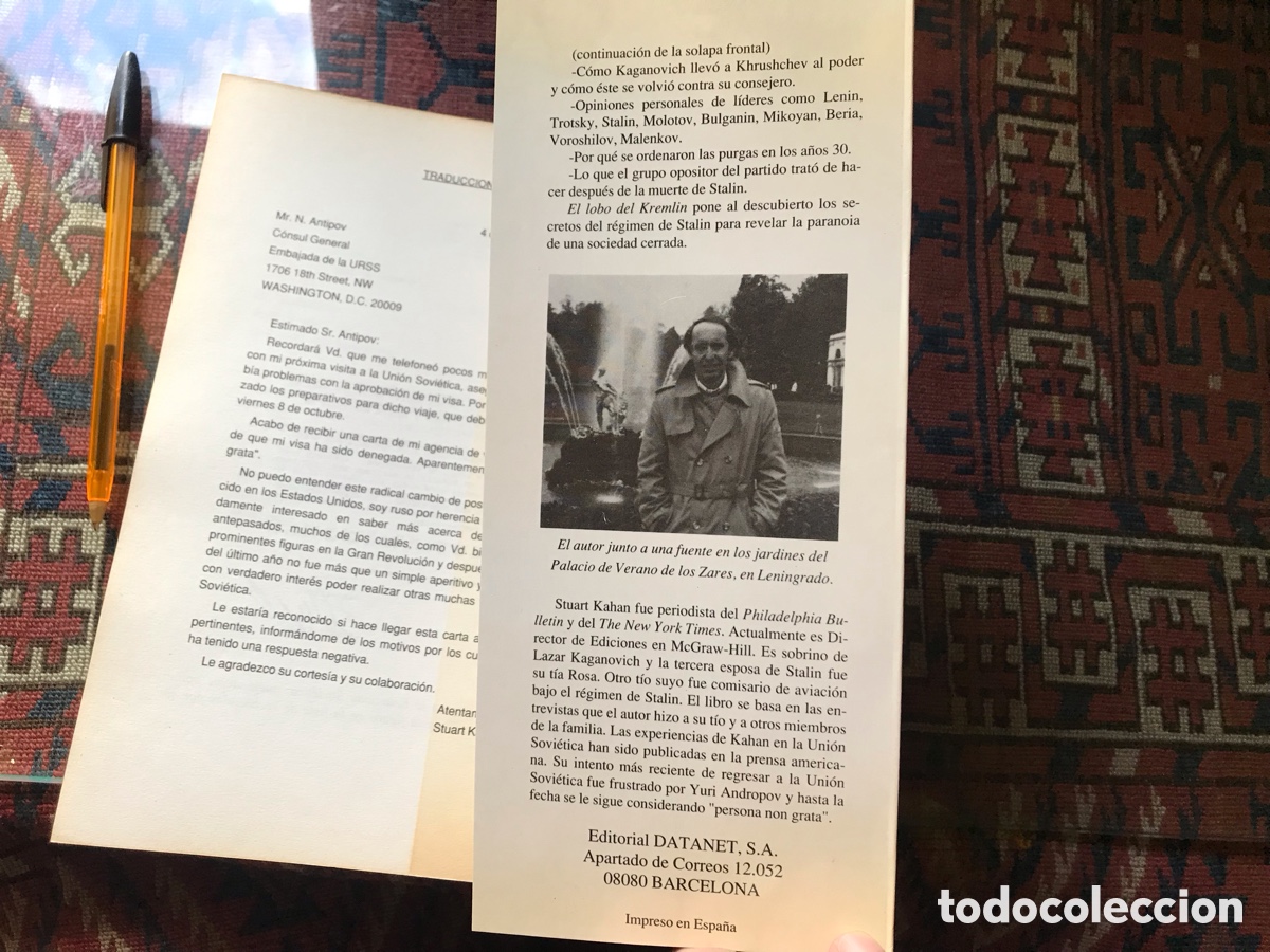 Libros de segunda mano: El lobo del Kremlin. Stuart Kahan. - Foto 6