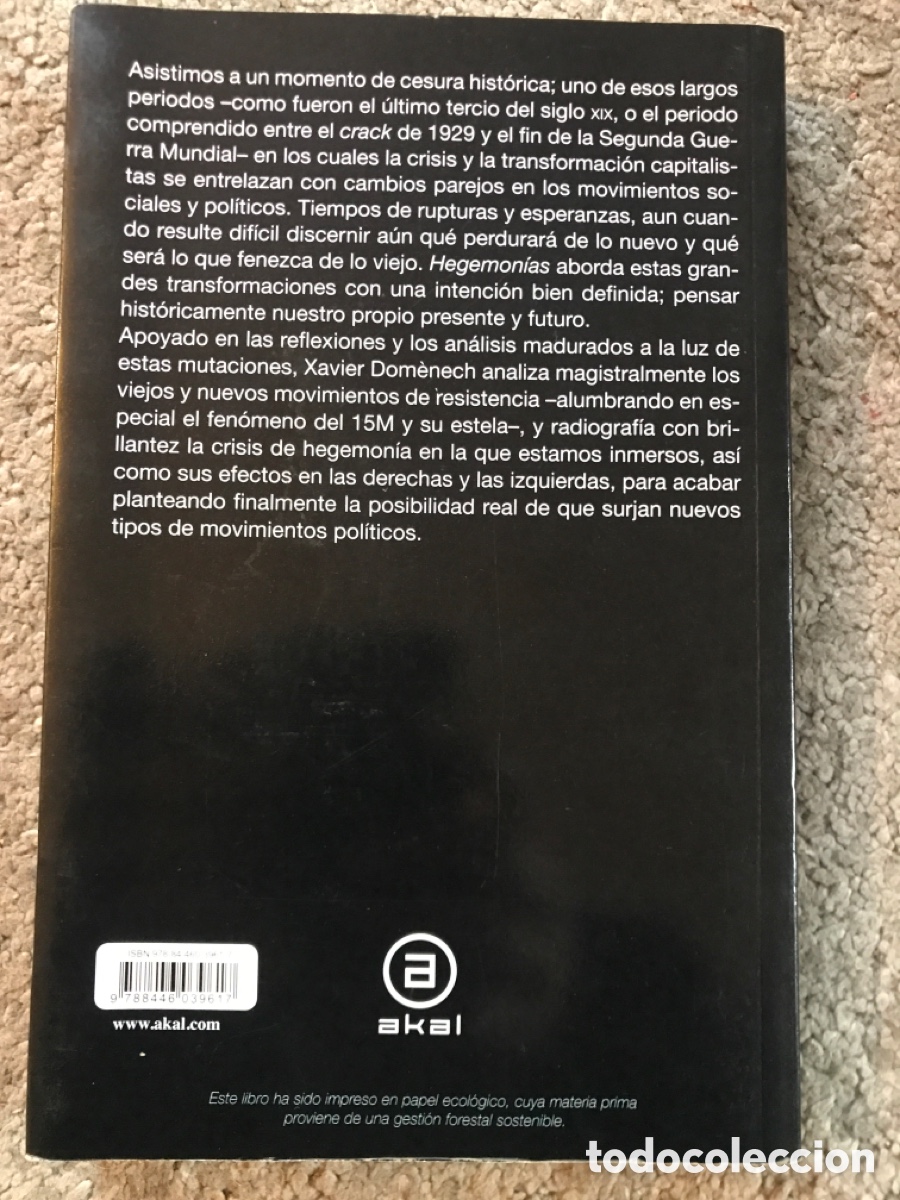 Libros de segunda mano: Hegemonias / Xavi Dom&egrave;nech - Foto 3