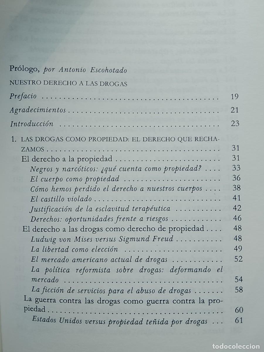 Libros de segunda mano: Thomas Szasz. Nuestro derecho a las drogas - Foto 4