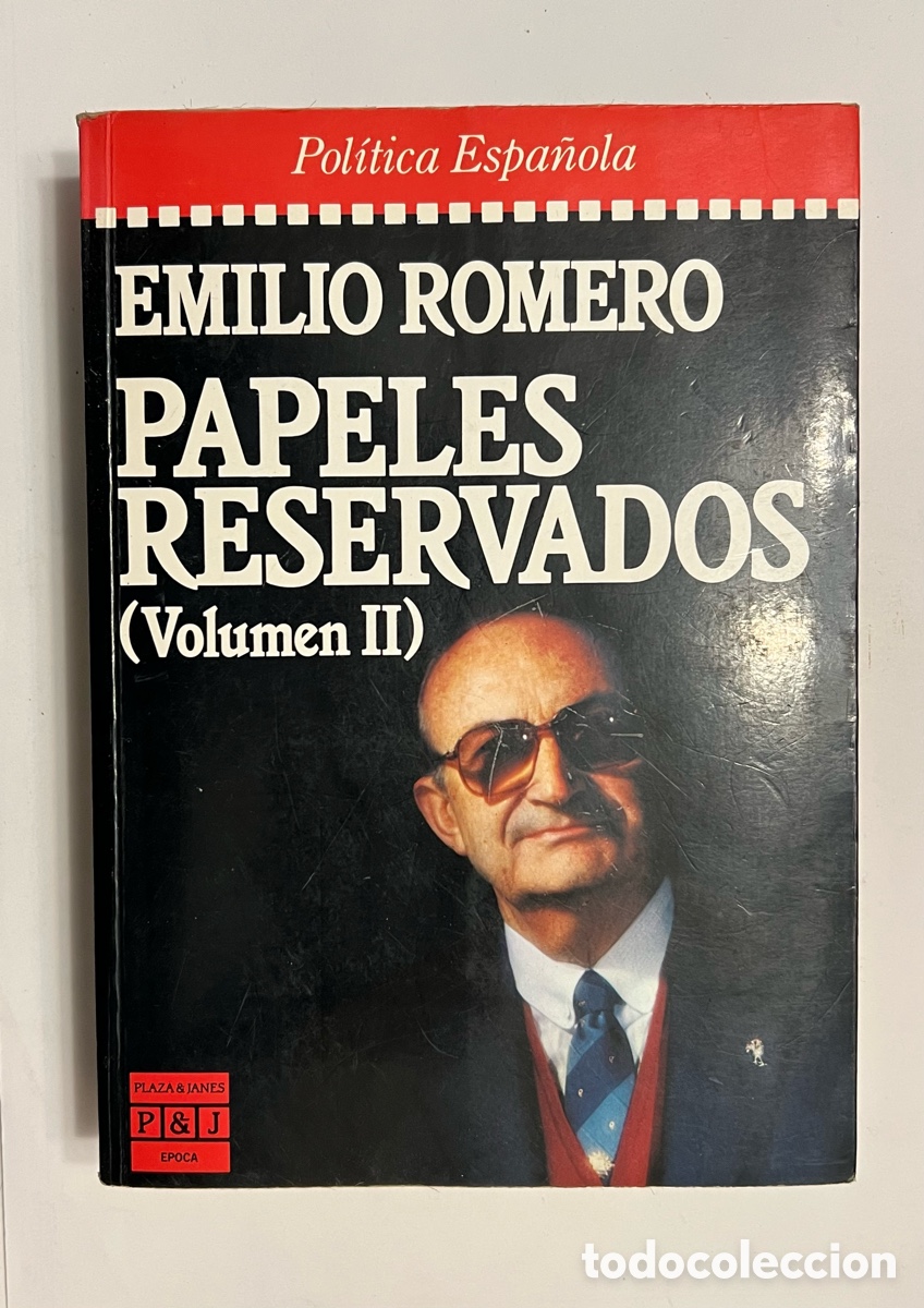 Libros de segunda mano: LOS PAPELES RESERVADOS de Emilio Romero. Volumen II, Plaza & Janes
