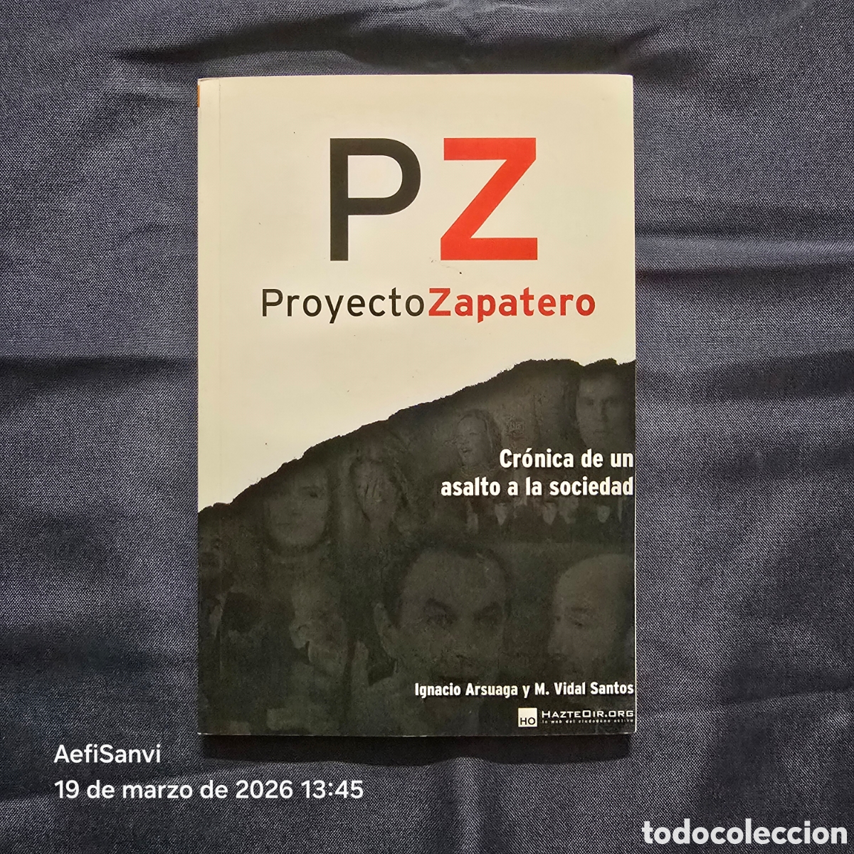 Libros de segunda mano: PZ, PROYECTO ZAPATERO, CR&Oacute;NICA DE UN ASALTO A LA SOCIEDAD (IGNACIO ARSUAGA Y M. VIDAL SANTOS)