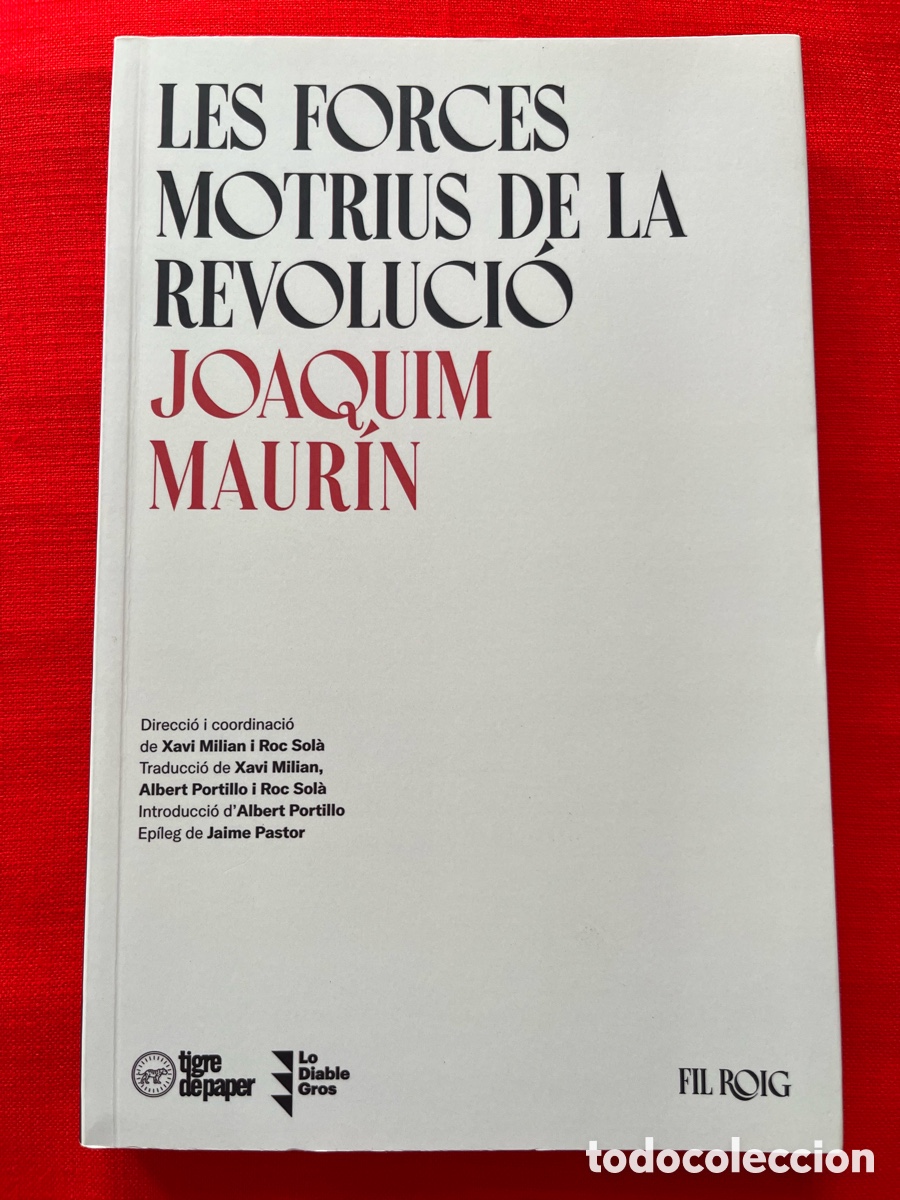Libros de segunda mano: Llibre Les forces motrius de la revoluci&oacute; - Joaquim Maur&iacute;n