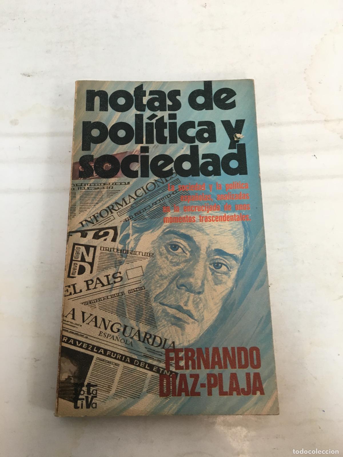 Gebrauchte B&uuml;cher: Notas de politica y sociedad - Di?az-Plaja, Fernando