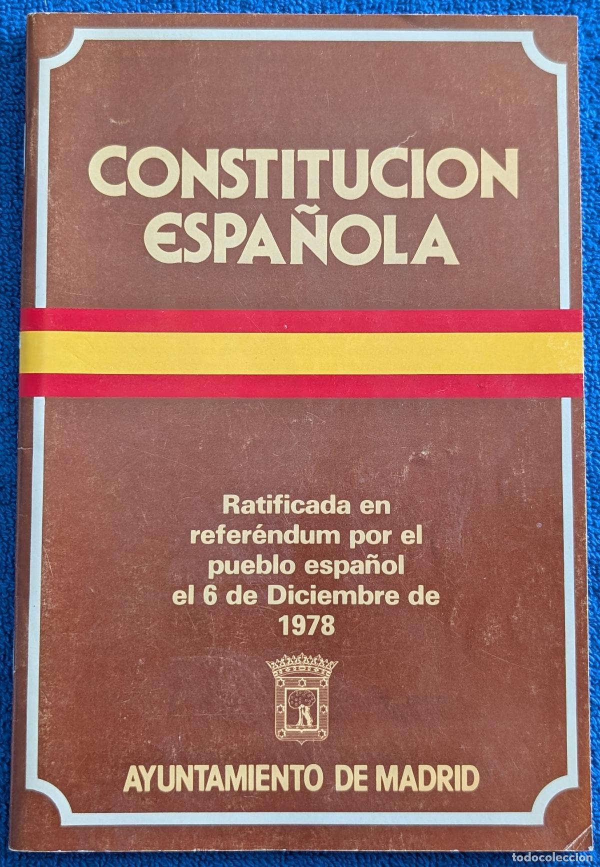 Libros de segunda mano: Constituci&oacute;n Espa&ntilde;ola - Ayuntamiento de Madrid (1978)