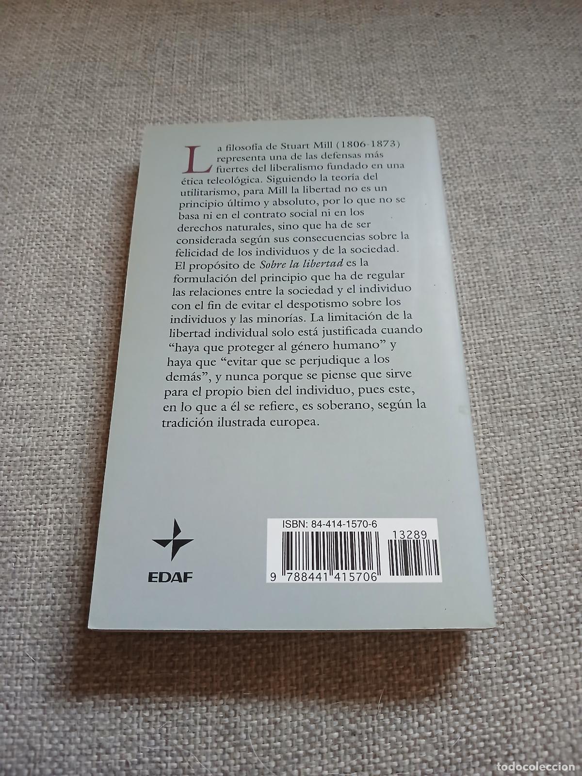 Libros de segunda mano: Sobre la libertad - John Stuart Mill - Foto 3