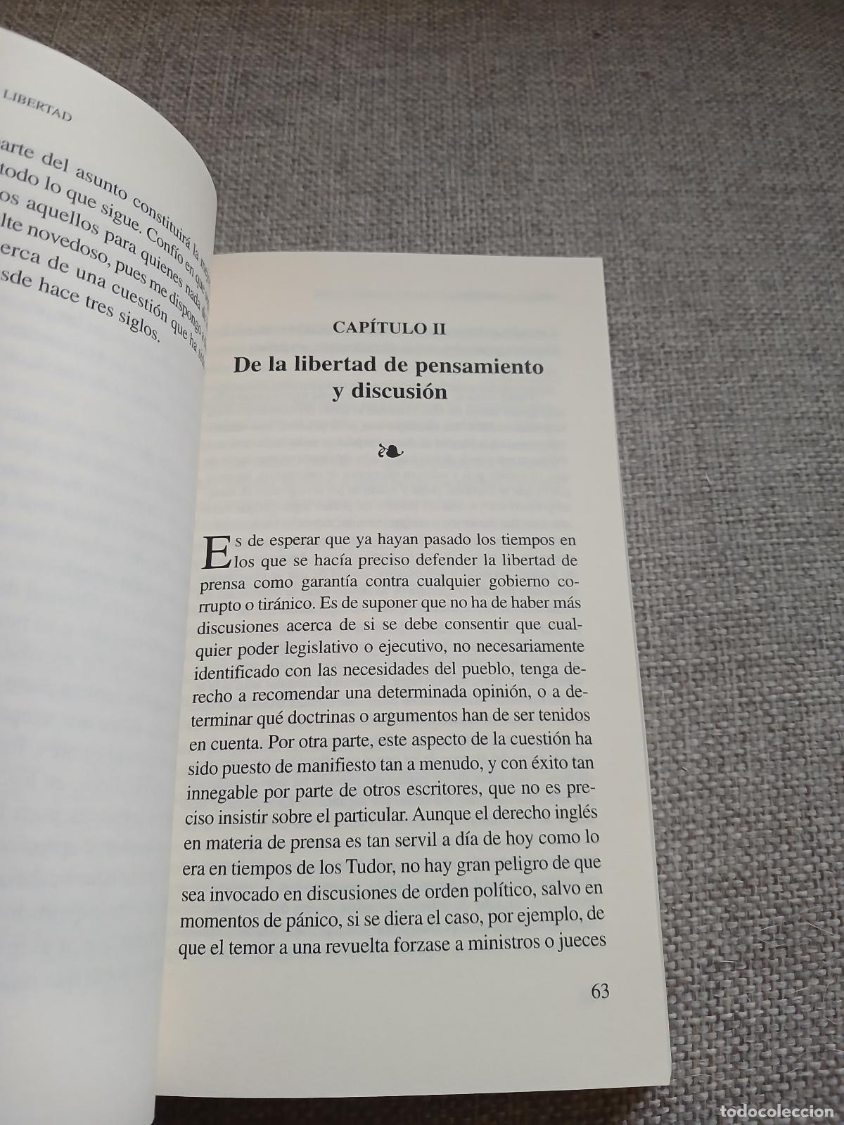 Libros de segunda mano: Sobre la libertad - John Stuart Mill - Foto 1