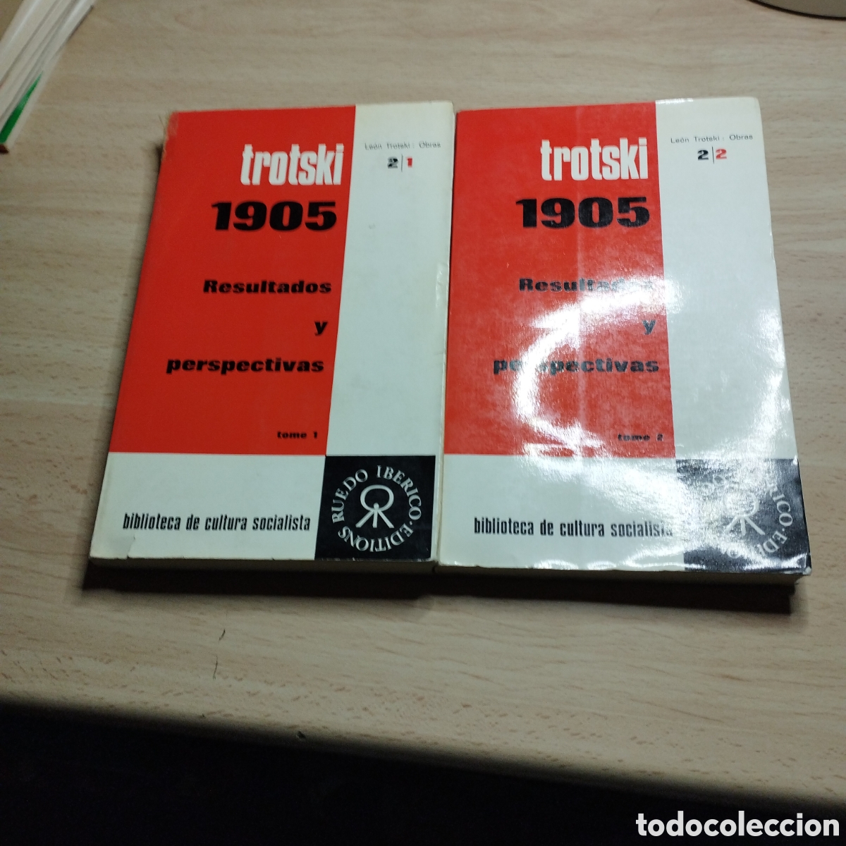 Libros de segunda mano: 1905 Resultados y perspectivas. Le&oacute;n Trotski. ( 2 tomos) 1971. Ruedo ib&eacute;rico.